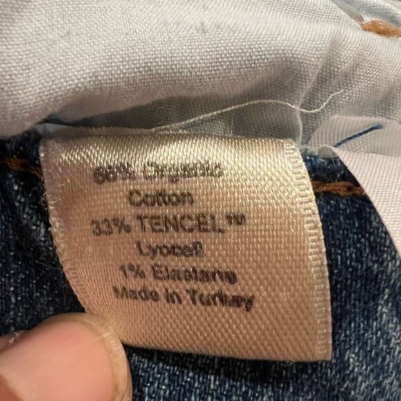 Reformation Serena High Crop Skinny Raw Hem Jeans in Augusta Size 26 - Picture 6 of 6